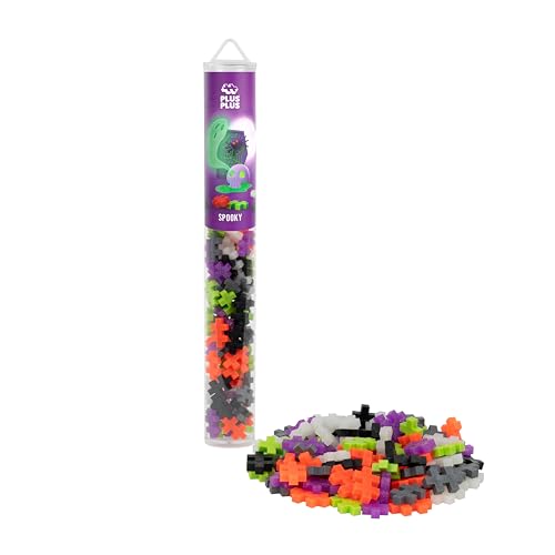 Plus-Plus 4320 Geniales Konstruktionsspielzeug, Farbmix Spooky, Kreativ-Bausteine Tube, Bausteinset für Kinder, 100 Teile von Plus-Plus