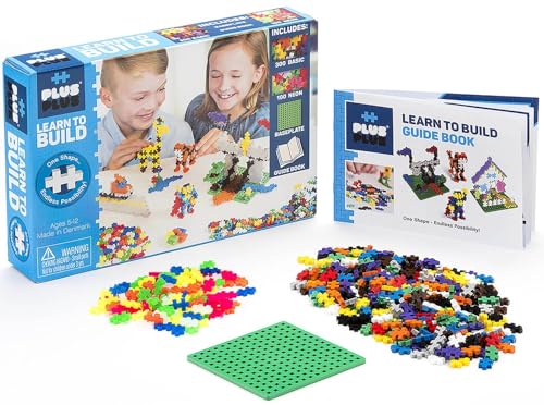 Plus-Plus Geniales Konstruktionsspielzeug, Learn to Build Basic, Bausteine-Set, 600 Teile von Plus-Plus