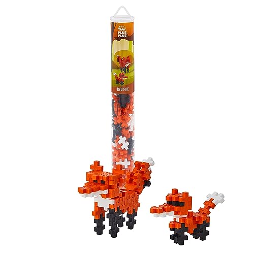 Plus-Plus 9604272 Kreativ-Bausteine Tube, Fuchs, Geniales Konstruktionsspielzeug, 100 Teile von Plus-Plus