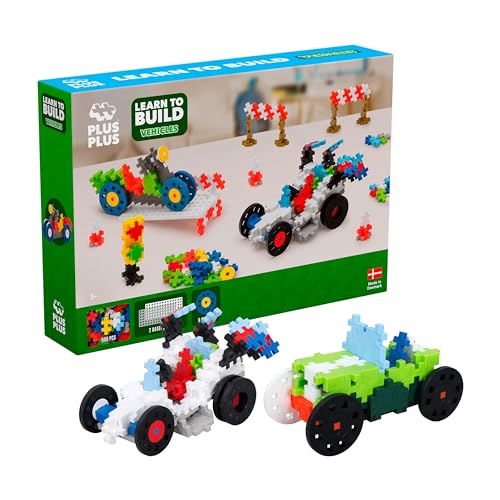 Plus-Plus 9607011 Kreativ-Bausteine, Fahrzeuge Set, PlusPlus Go!, Geniales Konstruktionsspielzeug, 500 Teile von Plus-Plus