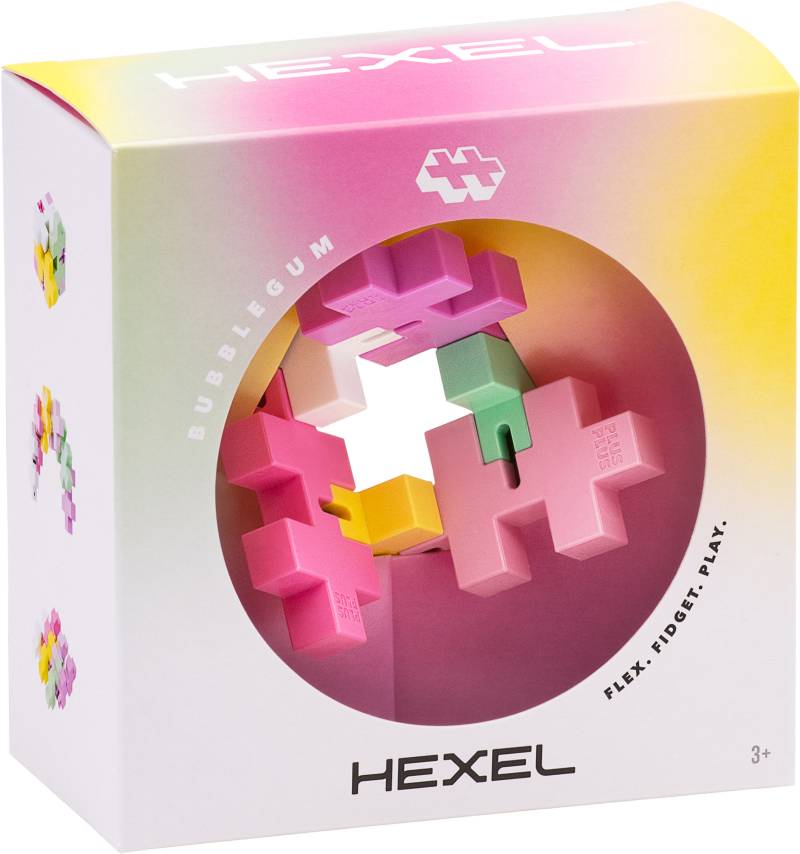 Plus-Plus HEXEL Fidget-Spielzeug Bubblegum von Plus Plus