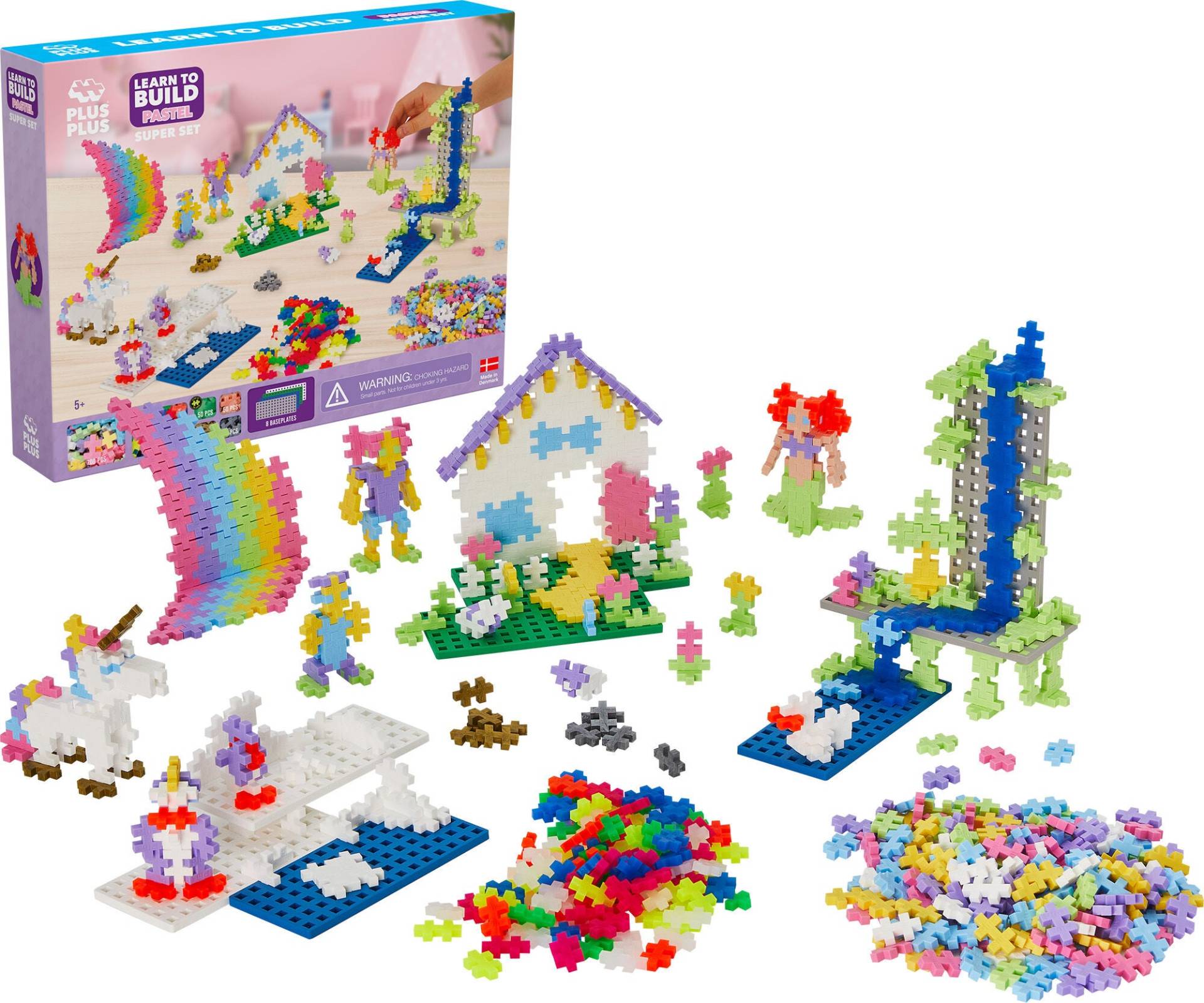 Plus-Plus Learn To Build Super Set Pastel von Plus Plus