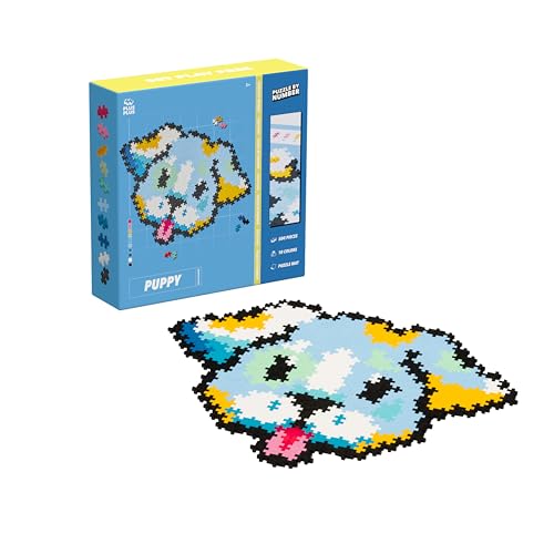 Plus-Plus 3957 Geniales Konstruktionsspielzeug, Puzzle Welpe, Kreativ-Bausteine, Bausteinset für Kinder, 500 Teile von Plus-Plus