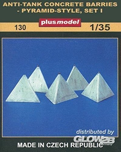 Plus model 130 - Panzerbarrikaden Pyramidenform Set I von Plus model