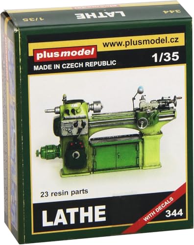 Plus model 344 - Drehbank - Resin Model Kit - Lathe - Spielzeug - Kinderspielzeug - enthält Roller - Indoor von Plus model