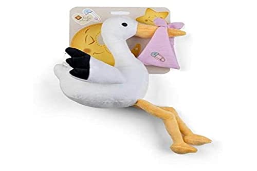 Plush & Company Babycare Hase Willkommen Storch 22 cm 800, Mehrfarbig, 8029956074288 von Plush & Company