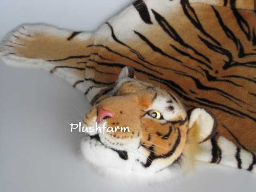 Plüsch Tigerfell - Bettvorleger - 110 cm von Plushfarm