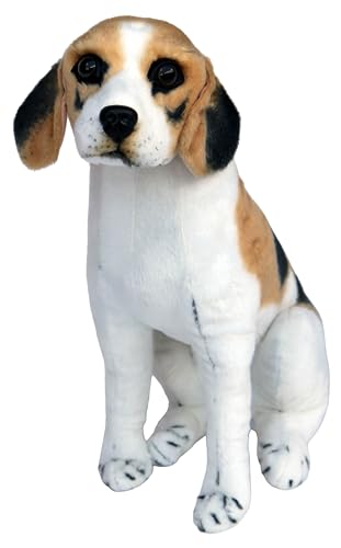 Plüschtier Hund Beagle - sitzend - 56 cm von Plushfarm