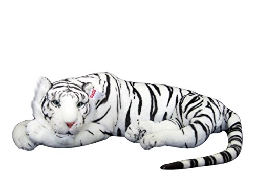 Wagner 2023 - Plüschtier Tiger - ruhend - Weiss - 85 cm von Plushfarm