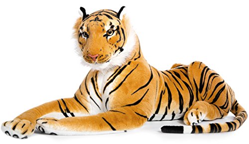 Wagner 2025 - Plüschtier Tiger - liegend - braun - 60 cm von Plushfarm