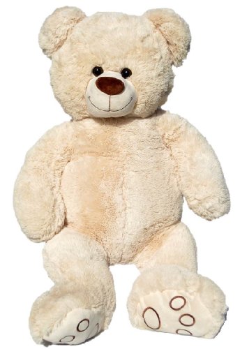 Wagner 9026 - XXL Plüschbär Teddy Bär - 100 cm groß - weiß - Teddybär von Plushfarm