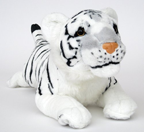 Wagner Plüschtier Tiger Baby - liegend - Weiss - 62 cm von Plushfarm