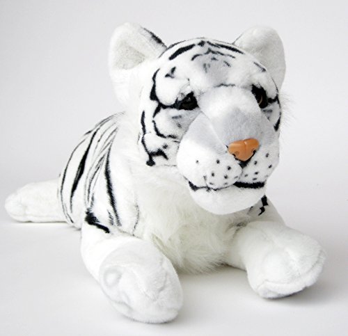 Wagner Plüschtier Tiger Baby - liegend - Weiss - 90 cm von Plushfarm