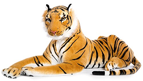 Wagner Plüschtier Tiger - liegend - braun - 90 cm von Plushfarm