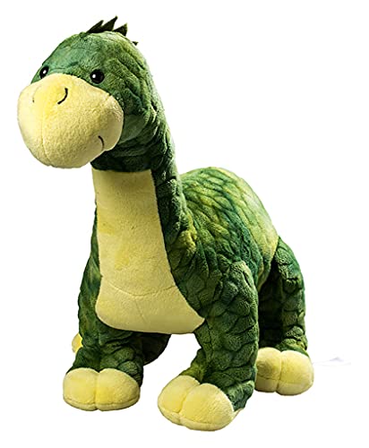 Duckshop I Stofftier I Kuscheltier Dinosaurier Dino Tino grün/gelb groß I L: 50 cm I Plüsch I Geschenk I Geschenk für Kinder von Duckshop