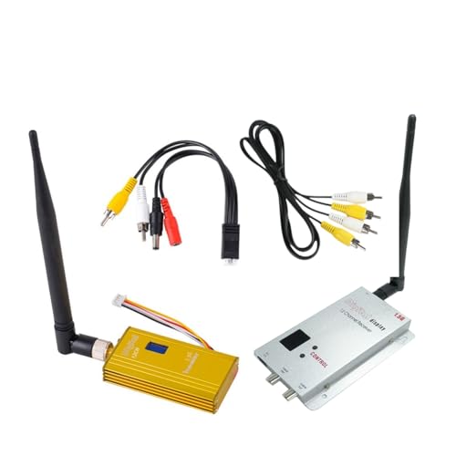 Pluuttiem 1,5,5 W FPV VTX VRX 12CH 1500 MW Audio-Video-Sender-Empfänger für FPV-Quadcopter RC-Drohnenflugzeug von Pluuttiem