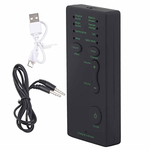 Plyisty Sprachwechsler, Tragbares -Voice-Wechsler-Gerät Untersteint 7 Verschidene Voice Änderungen, MIT 3,5-mm-Konverter für Handy-Computer-Laptops Plyisty Sprachwechsler, Tragbares -Voice-Wechsler-Gerät Untersteint 7 Verschidene Voice Änderungen, MIT 3,5-mm-Konverter für Handy-Computer-Laptops von Plyisty