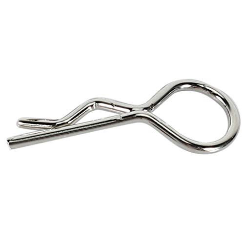 Pmandgk 50 StüCke Edelstahl KöRper Clips Abdeckung Pin Bend für 1/10 RC Auto Fern Bedienung Spielzeug Redcat ÜBerschreiten Teile von Pmandgk