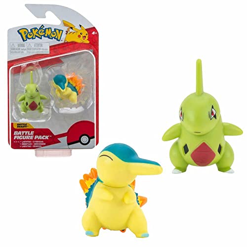 Battle Figuren | Pokemon | Action Figur | Spiel-Figur zum Sammeln, Spielfigur:Larvitar & Feurigel von Pokémon