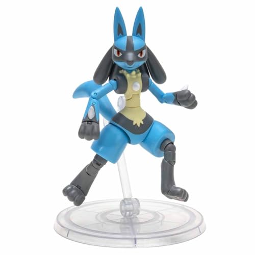 Pokémon PKW2411-15cm Select Figure - Lucario, offizielle bewegliche Figur von Pokémon