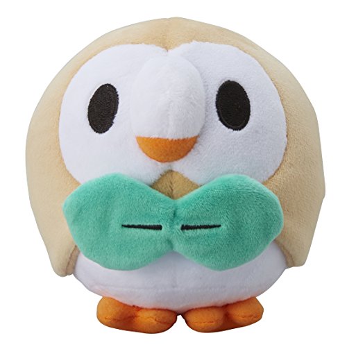 Pokemon-Center Original Pokemon Puppen plüsch Rowlet / Bauz (Pokemon Sonne & Mond) von Pokémon