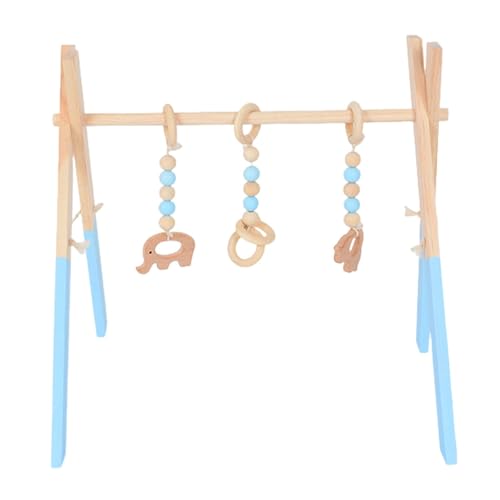 Baby Spielbogen Holz, Spieltrapez Holz Klappbar, Baby Gym Arch, Spieltrapez Für Baby, Spieltrapez Baby Klappbar, Spielbogen Baby Holz Montessoris,Spielbogen Baby Holz Mit 3 Abnehmbaren Kinderspielzeug von Poartiule