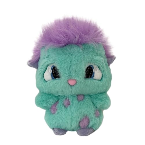 Poartiule Bibble Plüschtier, 25cm Bibble Kuscheltier, Cartoon Anime Plüschtier kawaiis, Bibble Plüschpuppe mit Lila Haaren, Mollige Plüschpuppe Sammlerpuppe für Kinder Jungens Mädchen, Heimdekoration von Poartiule