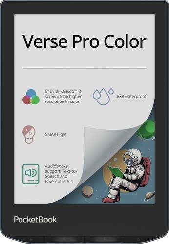 PocketBook Verse Pro Color eBook-Reader 15.2cm (6 Zoll) Grau von PocketBook