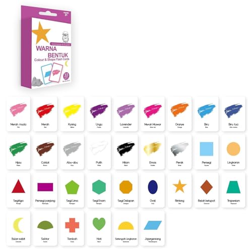 33pcs Bahasa Indonesien Englische Zweisprachige Karte Für Kinder Tiervokabular Und Obst Gemüsekognative Karte von Pocoiau