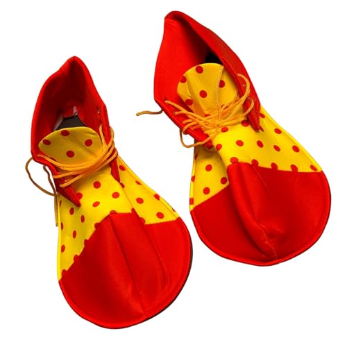 Pocoiau Clown Kostüm Erwachsene Set Clown Kleidung Clown Bag Clown Perücken Clown Maske Clownschuhe Zirkusse Requisiten Für Karnivale Cosplay von Pocoiau