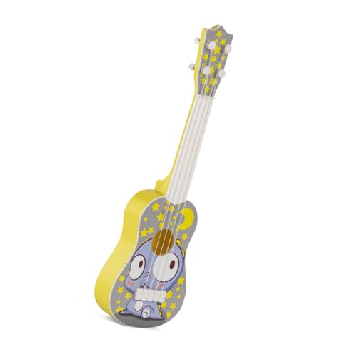 Pocoiau Kids Ukulele Gitarrenspielzeug Mit Cartoon Muster Und Klarer Soundmusik Aufschlussinstrumentspielzeug Für Kinder Vorschulalter von Pocoiau