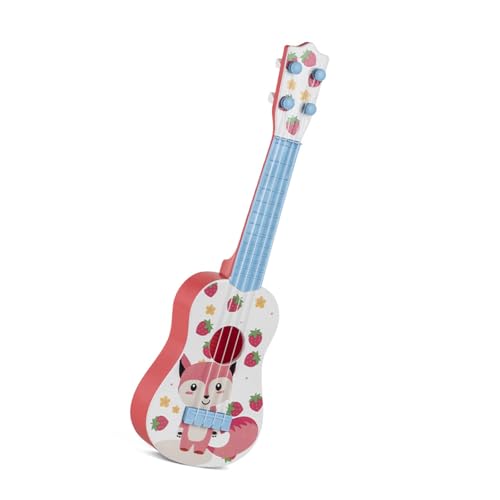 Pocoiau Kids Ukulele Gitarrenspielzeug Mit Cartoon Muster Und Klarer Soundmusik Aufschlussinstrumentspielzeug Für Kinder Vorschulalter von Pocoiau