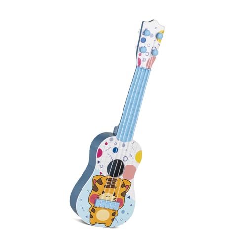 Pocoiau Kids Ukulele Gitarrenspielzeug Mit Cartoon Muster Und Klarer Soundmusik Aufschlussinstrumentspielzeug Für Kinder Vorschulalter von Pocoiau