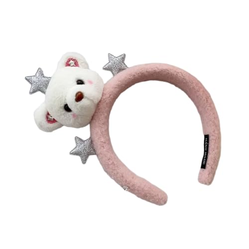 Pocoiau Teen Mädchen Cartoon Stirnband Ausgestopften Bären Form Haarband Erwachsene Cartoon Kopfschmuck Karneval Party Cosplay Kostüm Werkzeug von Pocoiau