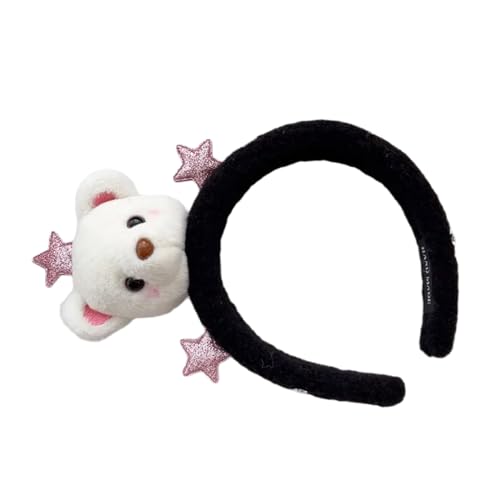 Pocoiau Teen Mädchen Cartoon Stirnband Ausgestopften Bären Form Haarband Erwachsene Cartoon Kopfschmuck Karneval Party Cosplay Kostüm Werkzeug von Pocoiau