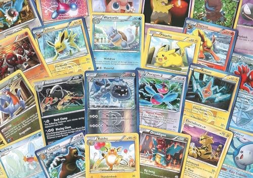 100 Assorted Pokemon Trading Cards with 7 Bonus Free Holo Foils von Pokémon