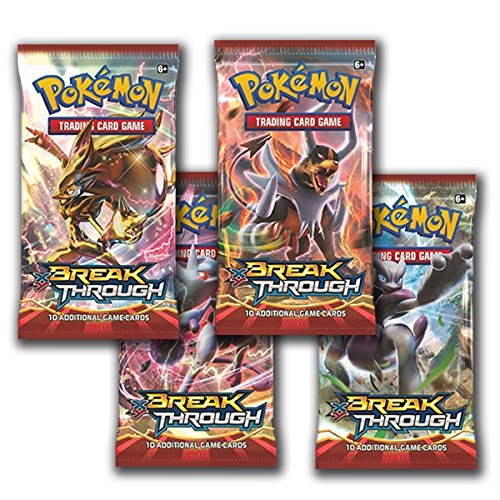 4 x Pokémon XY Break Through 10-teiliges Sammelkarten-Set Booster-Pack von Pokémon