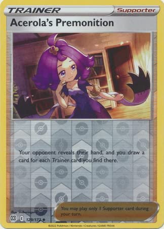 Acerola's Premonition - 129/172 - Uncommon - Reverse Holo - Sword & Shield: Brilliant Stars von Pokémon