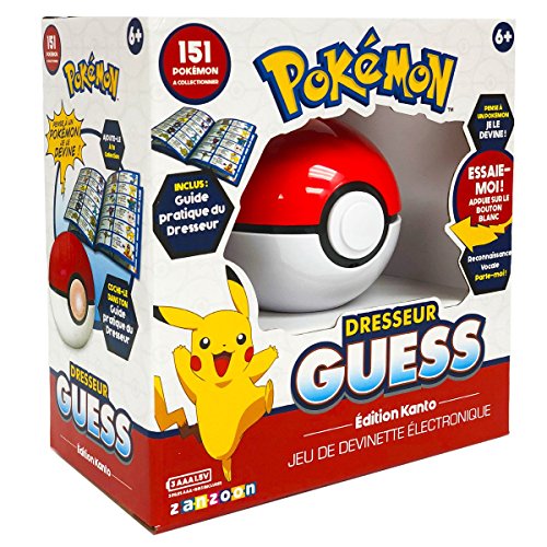 Bandai – Pokémon – Trainer Guess Kanto – Pokéball – Elektronisches Spiel – spricht Französisch – 80598 von BANDAI