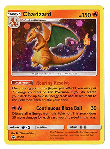 Charizard SM226 – Black Star Promo – Exklusive Mewtwo Strikes Back Exclusive – Sammlertruhe Holo Karte von Pokémon