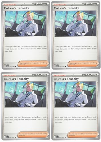 Colress's Tenacity 057/064 - Shrouded Fable - Pokemon Card Lot x4 Playset von Pokémon