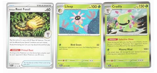 Cradily 006/142 - Sternenkrone Pokemon Kartenlos - 3 Karten Set von Pokémon