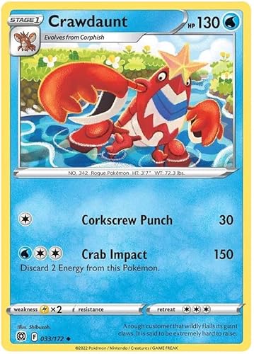 Crawdaunt - 033/172 - Uncommon - Sword & Shield: Brilliant Stars von Pokémon