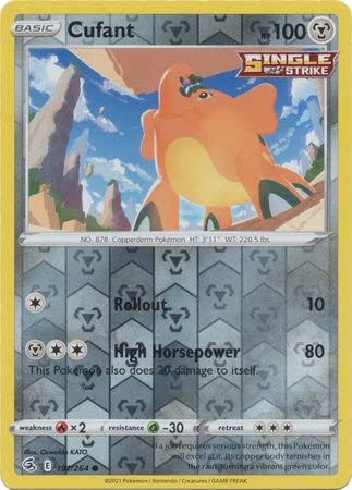 Cufant – 191/264 – Common – Reverse Holo – Schwert & Schild – Fusion Strike von Pokémon