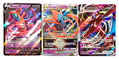 Deoxys V - VSTAR - VMAX - Pokémon 3 Karten-Set - SWSH266 SWSH267 SWSH268 Englisch von Pokémon