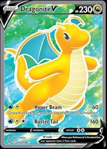 Dragonite V - 076/078 - Pokemon Go - Ultra Rare - Full Art Karte von Pokemon