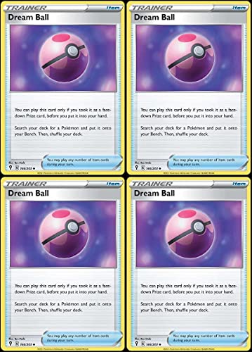 Dream Ball 146/203 – Evolving Skies – Pokemon Trainer Karte Lot – Spielset x4 von Pokémon