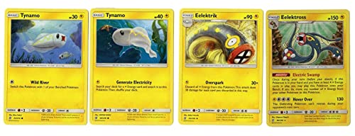 Eelektross 66/236 – Unified Minds – Pokemon-Karten-Lot – 4 Karten-Set von Pokémon