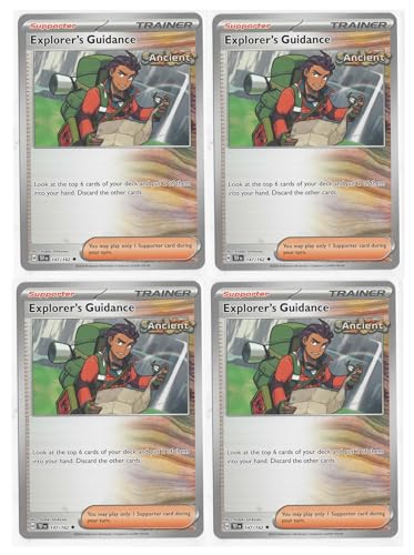 Explorer's Guidance 147/162 - Temporal Forces - Pokemon Card Lot x4 Playset von Pokémon