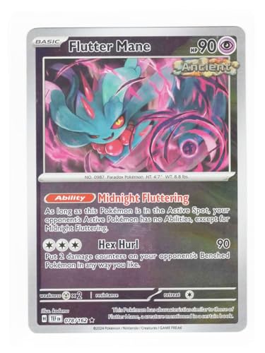 Flutter Mane 078/162 - Temporal Forces - Pokemon Reverse Holofoil Karte von Pokémon